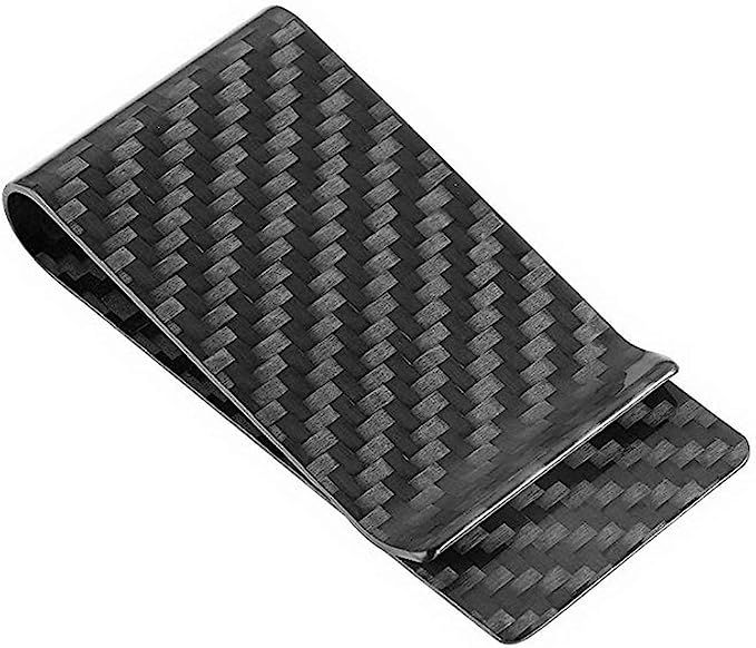 Travelambo Carbon Fiber Money Clip Front Pocket Wallet Minimalist Wallet Slim Wallet Credit Busin... | Amazon (US)