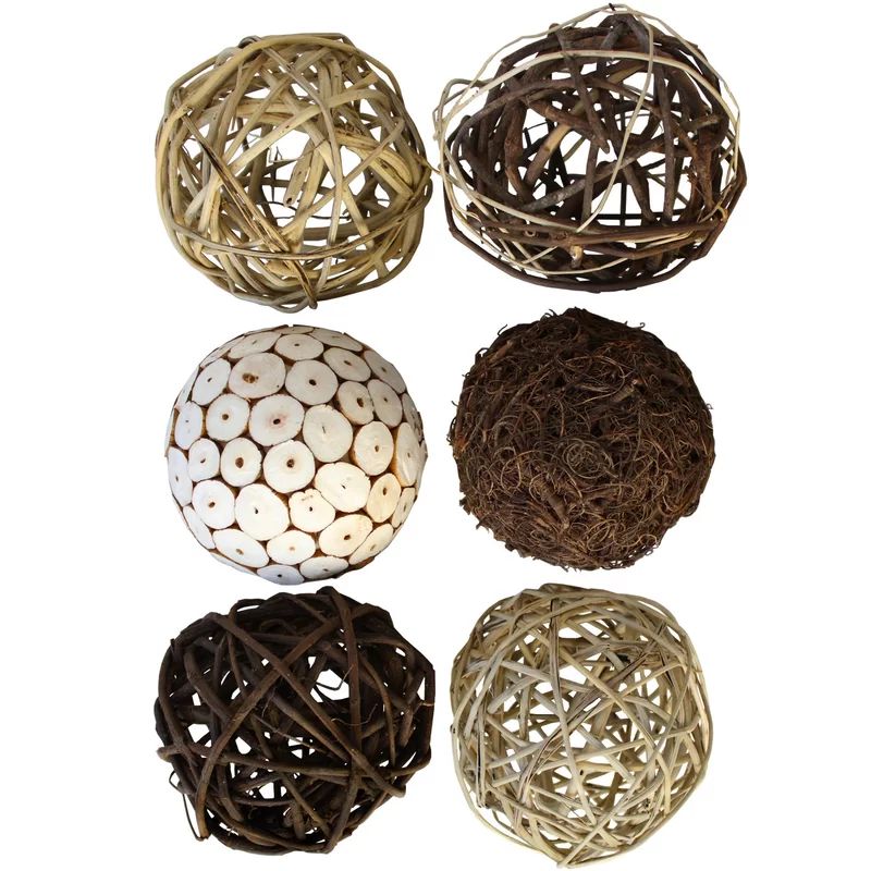 6 Piece Schall Decorative Balls for Bowls | Wayfair North America