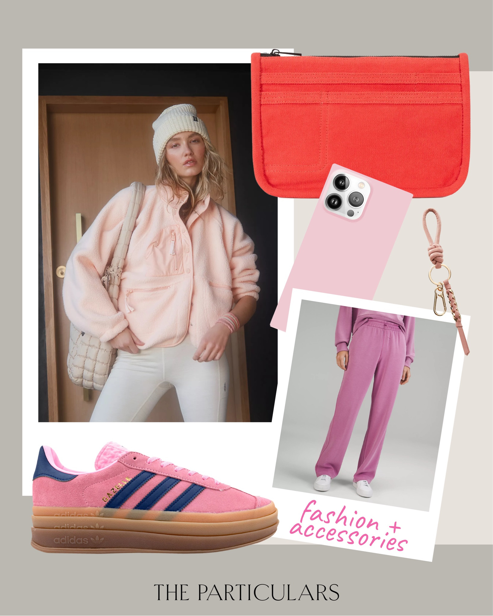 adidas gazelle pink outfit