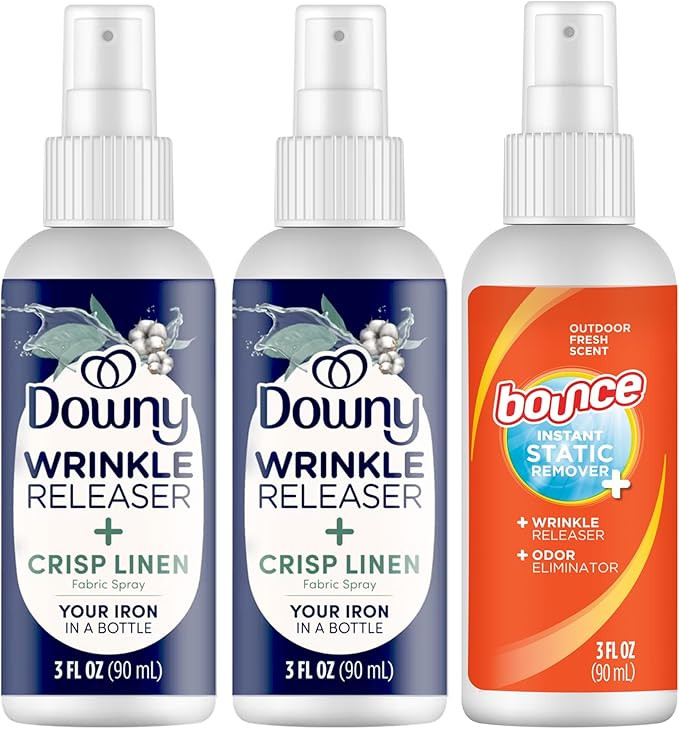 Downy Wrinkle Release Spray Bundle w/Bonus 3oz Bounce Spray Sample - 3 Pack | Amazon (US)