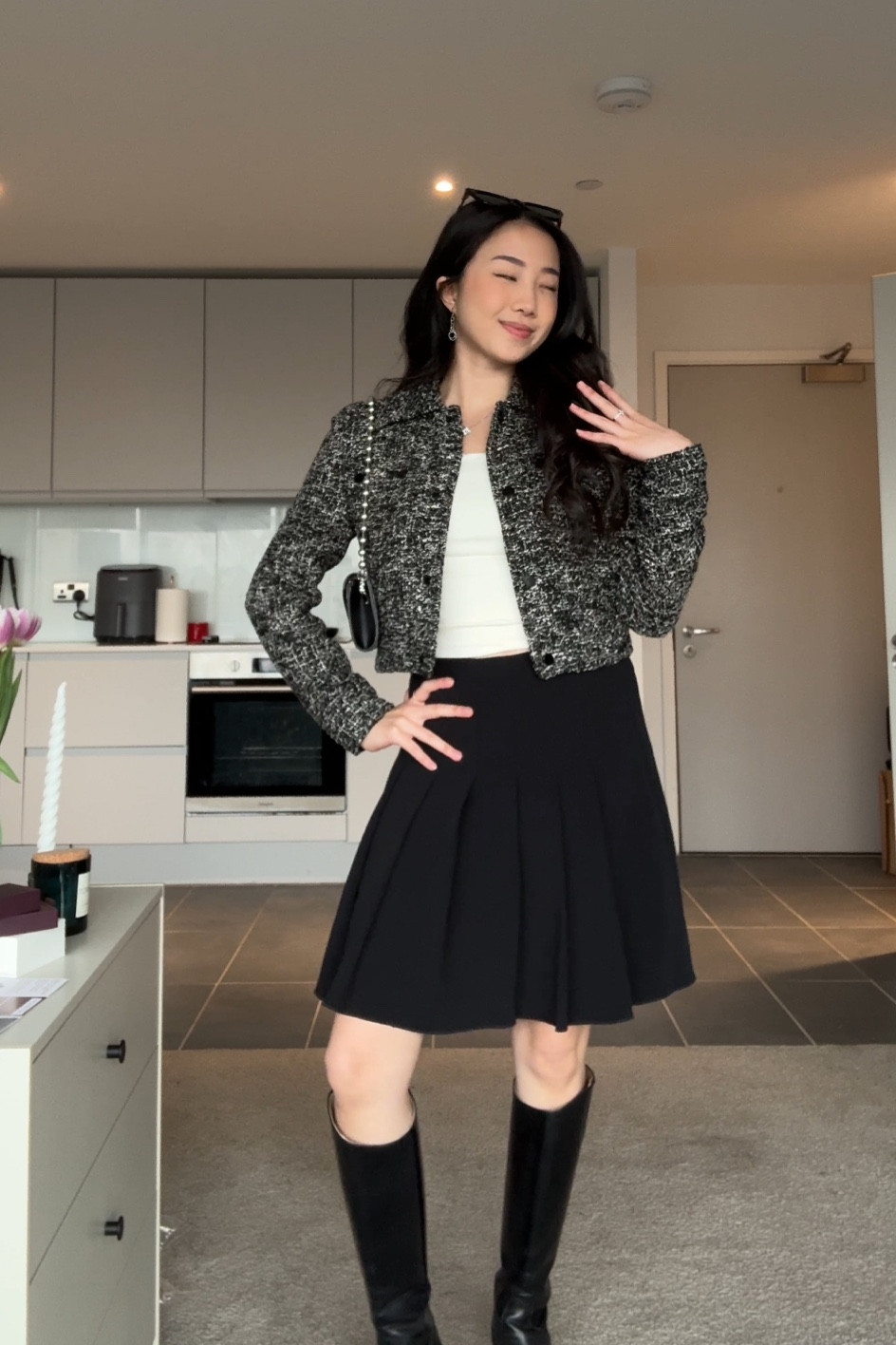 simple monochrome outfit 🖤🩶 

tweed jacket is from mango! 

linking items below ✨

#LTKeurope #LTKworkwear #LTKSpringSale