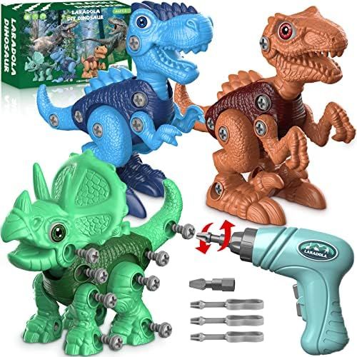 Laradola Dinosaur Toys for 3 4 5 6 7 8 Year Old Boys, Take Apart Dinosaur Toys for Kids 3-5 5-7 S... | Amazon (US)