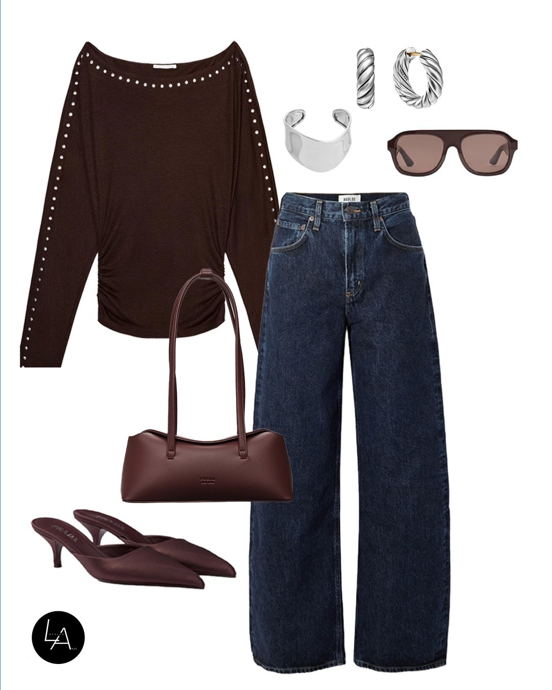 this color > 

#LTKFashion #winterfashion #monochrome #burgundy #denim #LAngeStyles