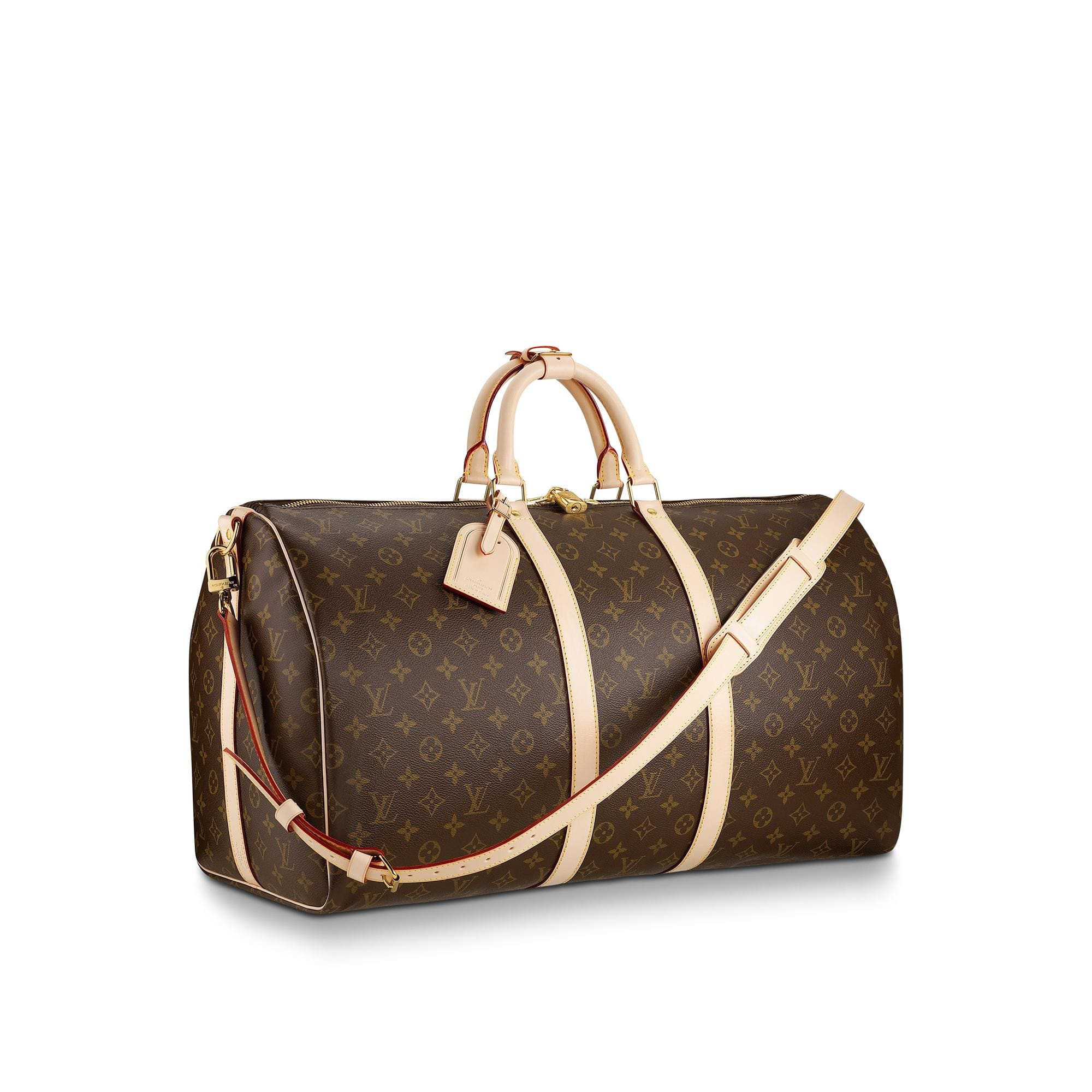 Women's Louis Vuitton Keepall Bandouliere Monogram 55 Brown | StockX