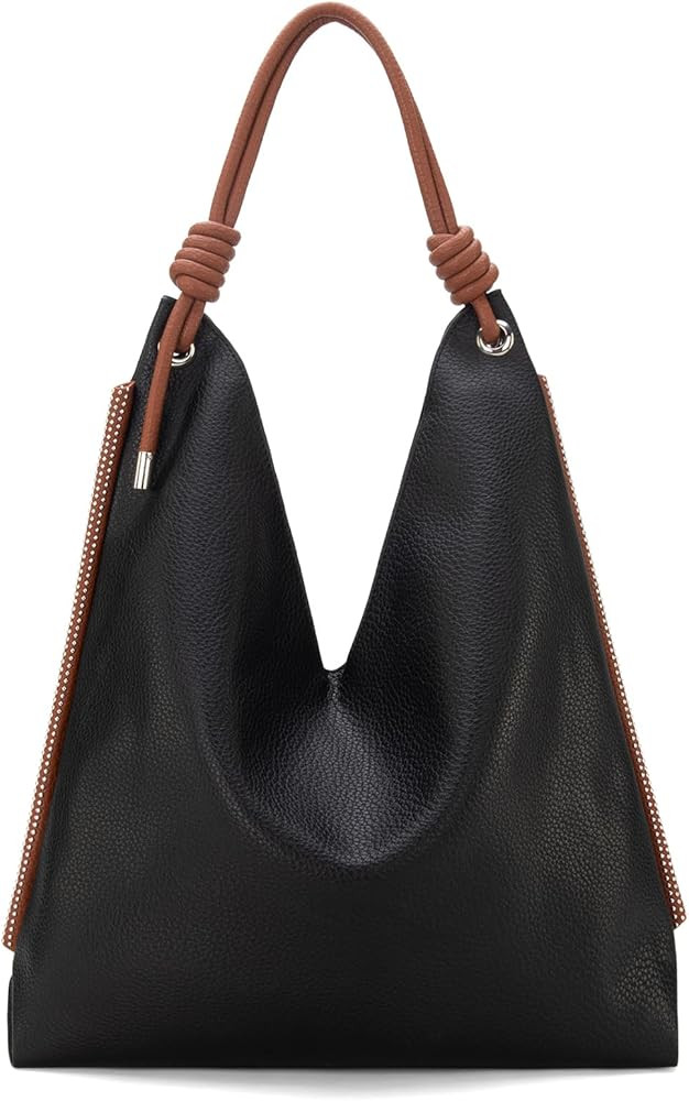 Montana West Large Hobo Shoulder Bag for Womens Knotted Slouchy Bag | Amazon (US)