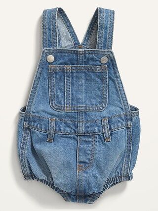 Unisex Jean Shortall Romper for Baby | Old Navy (US)