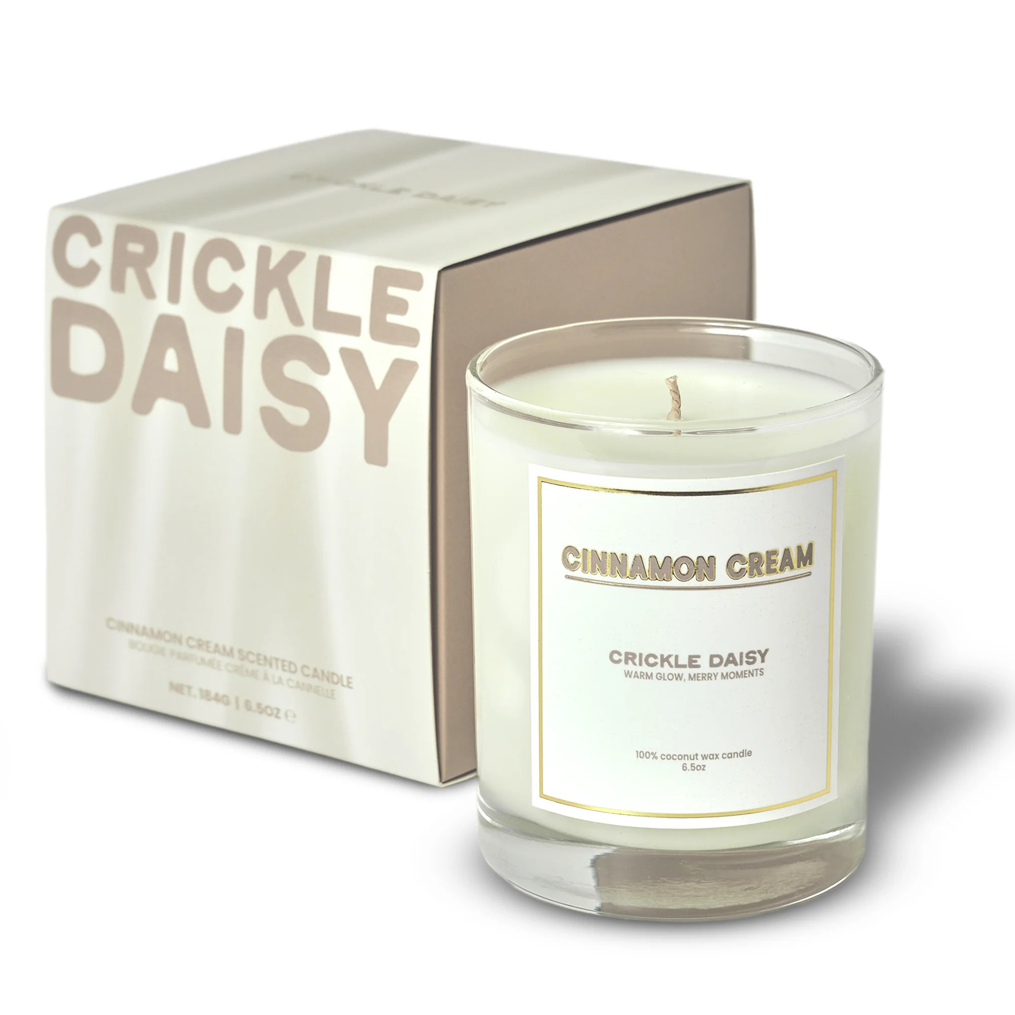 Cinnamon Cream Candle | Crickle Daisy