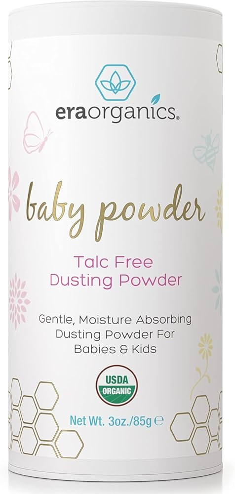 Era Organics Talc-Free Organic Baby Powder - USDA Organic Dusting Powder with Arrowroot, Calendul... | Amazon (US)