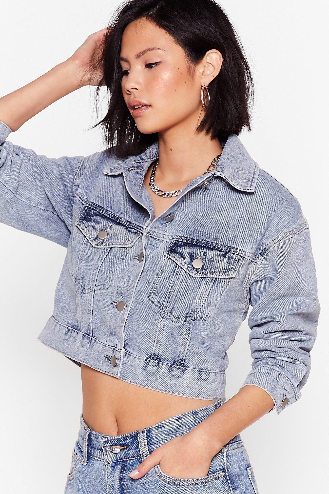 Let It Acid Wash Over You Cropped Denim Jacket | NastyGal (US & CA)