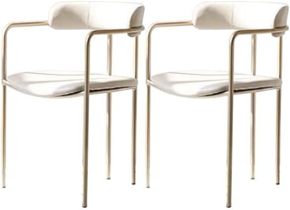 CraftThink Modern Dining Chairs, Contemporary Dining Arm Chair Gold Opening Back Dining Arm Chair... | Amazon (US)