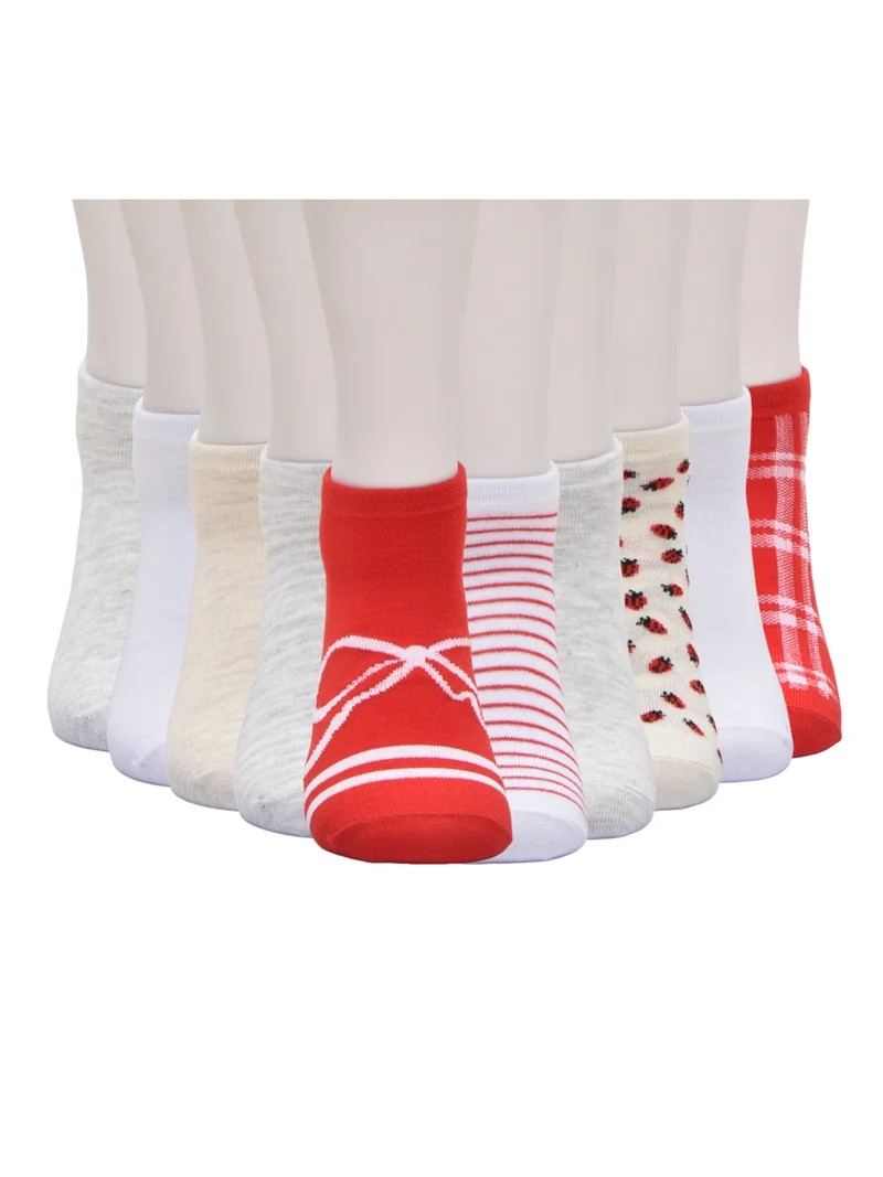 No Boundaries Women's Low-Cut Socks, 10-Pack, Sock Sizes 4-10 | Walmart (US)