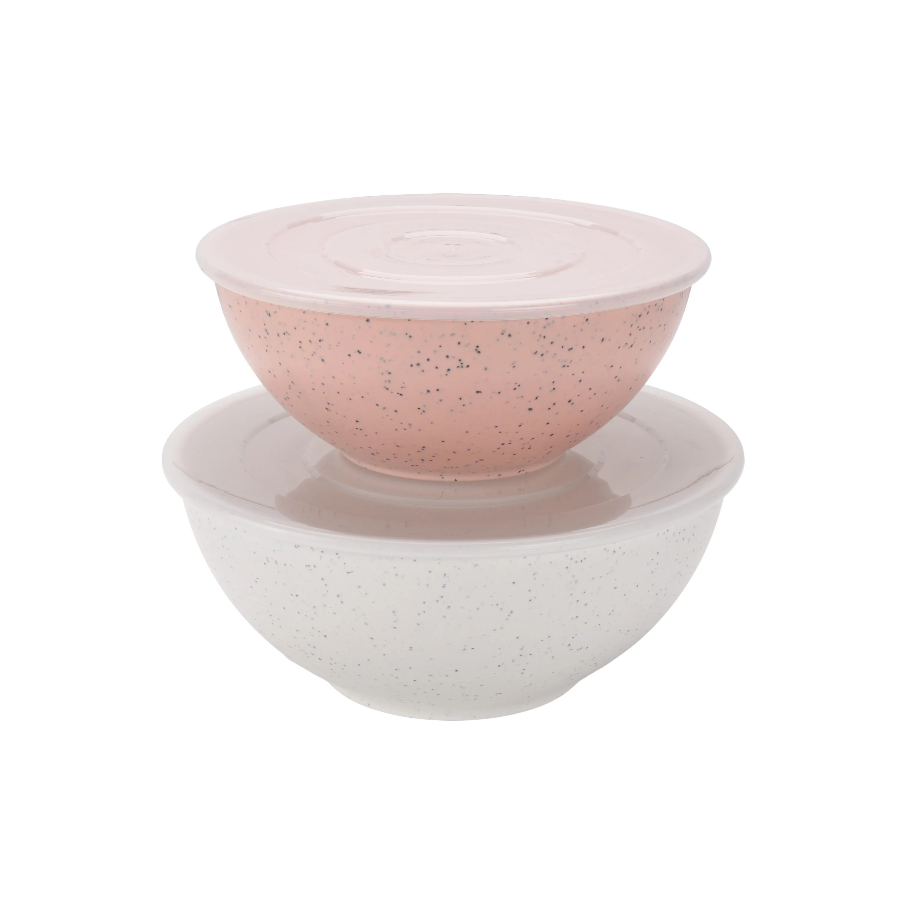 Mainstays 4-Piece Eco-Friendly Round Serve Bowl, Pink | Walmart (US)