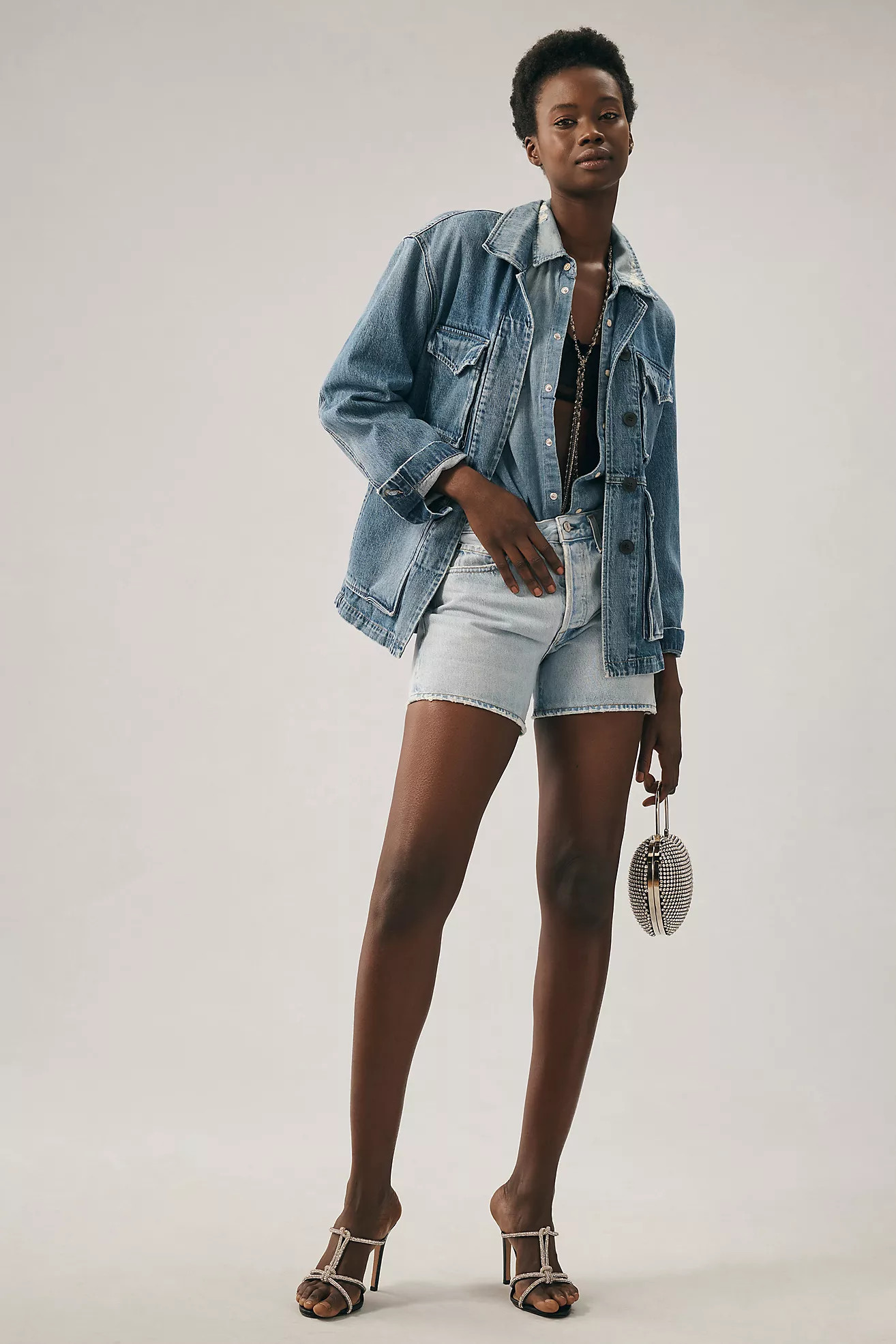 AGOLDE Parker Long Shorts | Anthropologie (US)