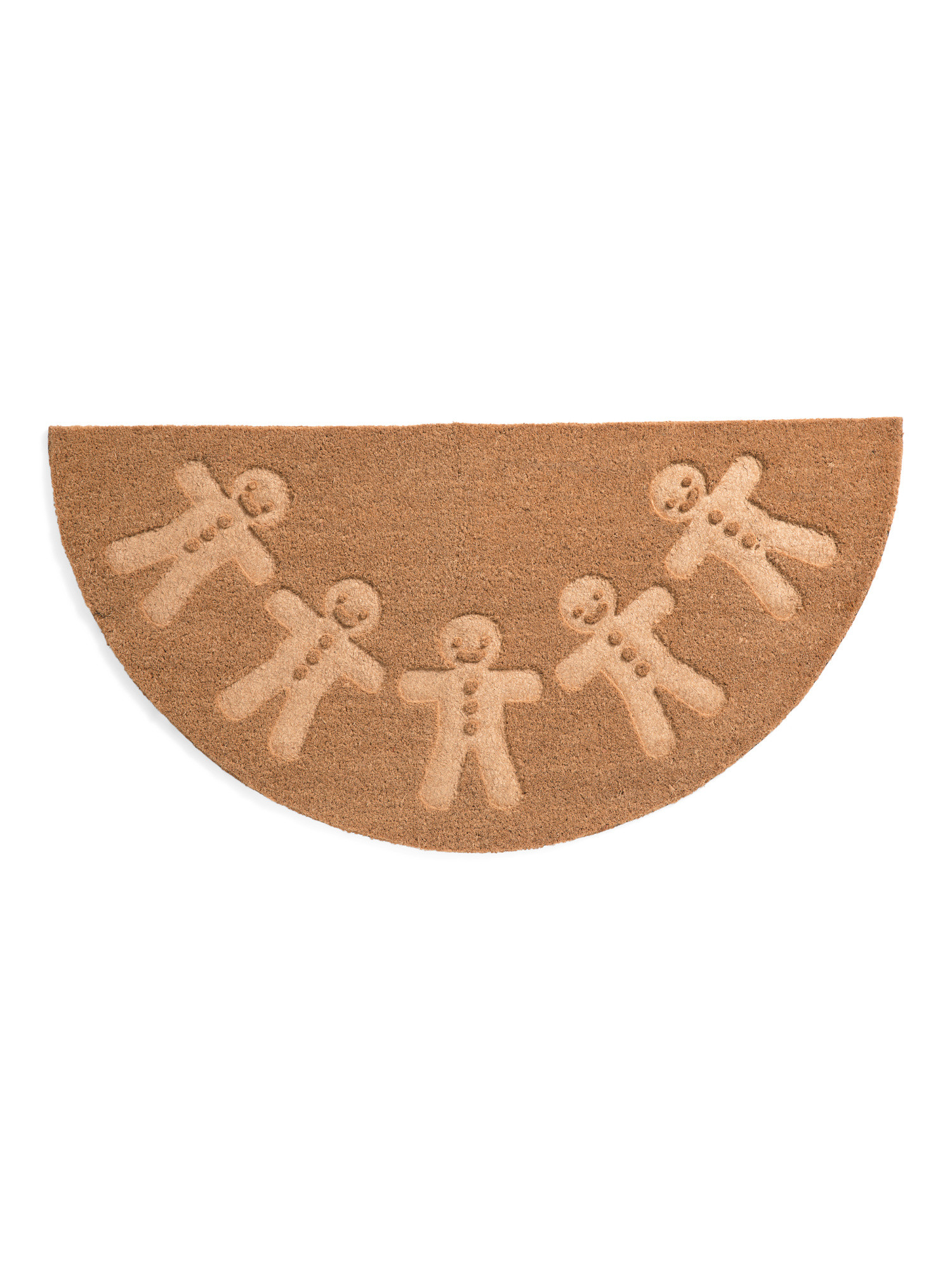20x40 Gingerbread Cookies Shaped Coir Doormat | TJ Maxx