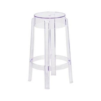Arica Transparent 25.75" Patio Bar Stool | Wayfair North America