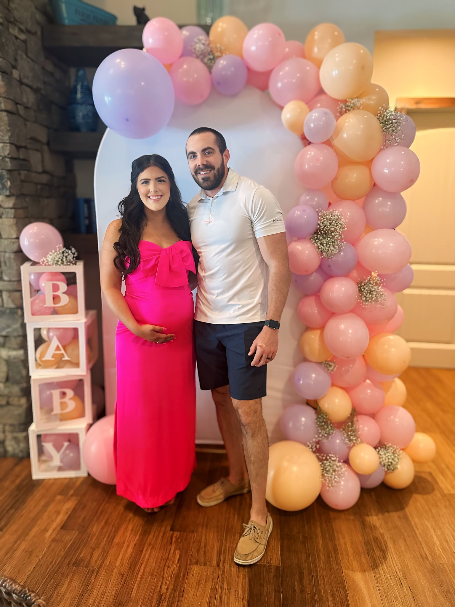 The perfect baby shower dress! I sized up to fit the bump! 

#LTKBump #LTKStyleTip #LTKFamily