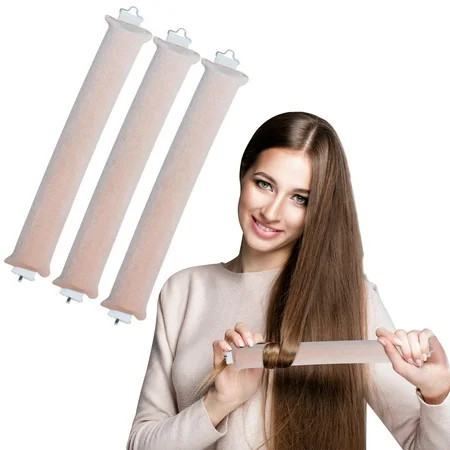3PCS Satin Heatless Curling Set Heatless Curls - Hair Rollers for Heatless Curls | Heatless Hair Curlers & Hot Rollers Heatless Curling Rod Headband | Walmart (US)