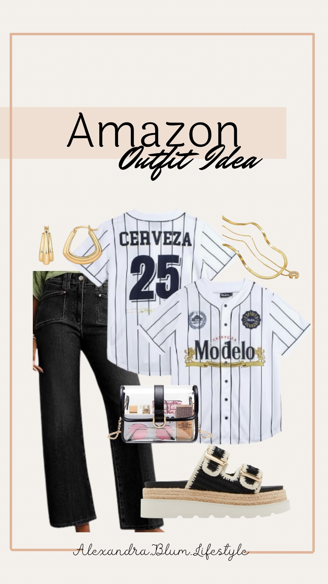 Baseball outfit idea for spring and summer! Casual summer outfit idea! Baseball game outfit! Amazon fashion! Summer outfit! Spring outfit! Casual style! 

#LTKStyleTip #LTKSeasonal #LTKFindsUnder100