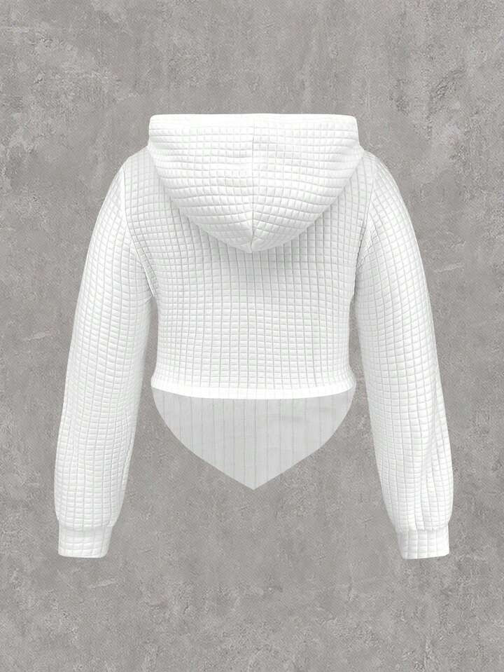 Plus Size Hoodie With Drawstring, Cut-out Details | SHEIN