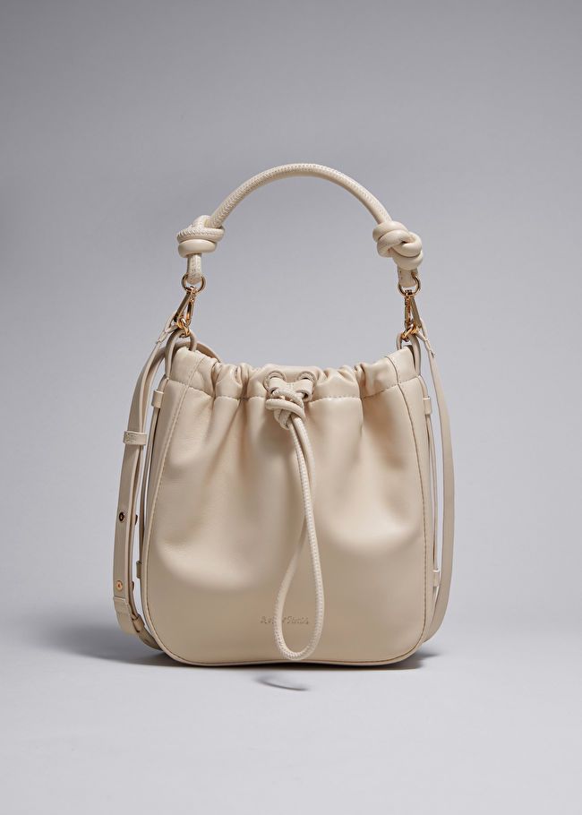 Knotted Leather Bucket Bag | & Other Stories US