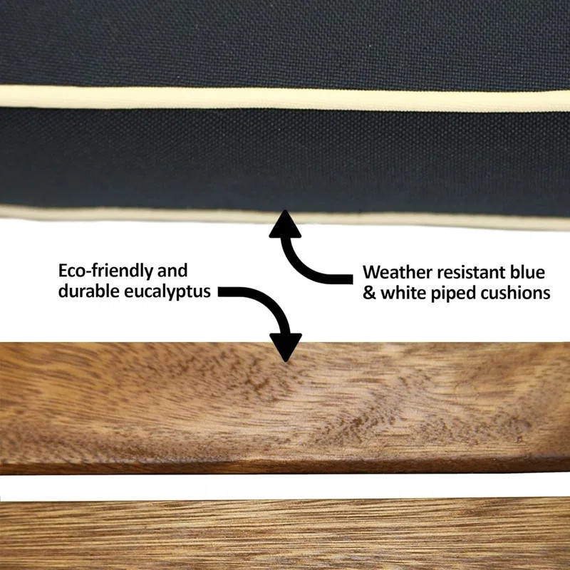 Fleur 2 - Person Square Outdoor Dining Set with Cushions | Wayfair North America