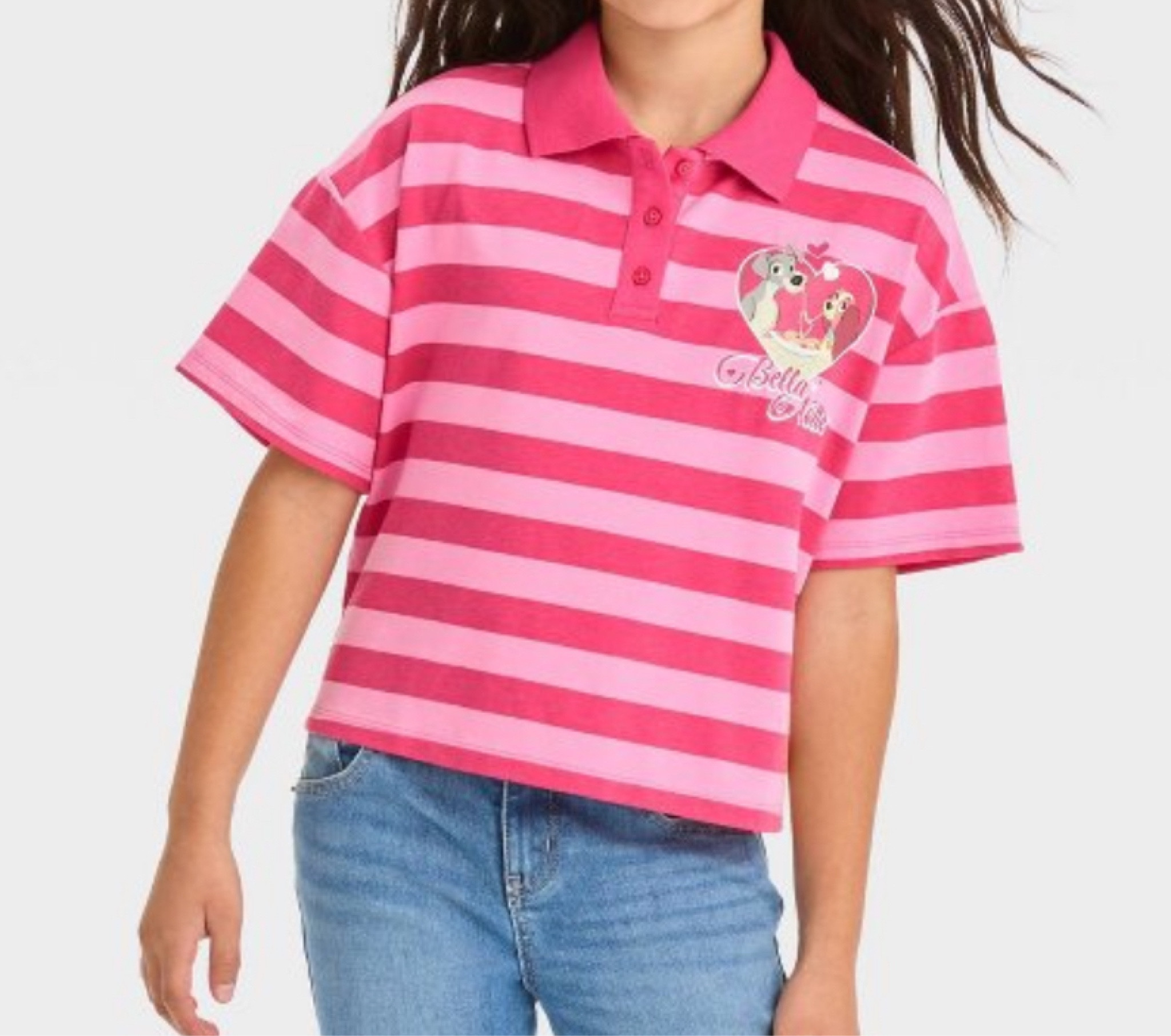 Lady and the Tramp cropped polo  

#LTKSeasonal #LTKkids