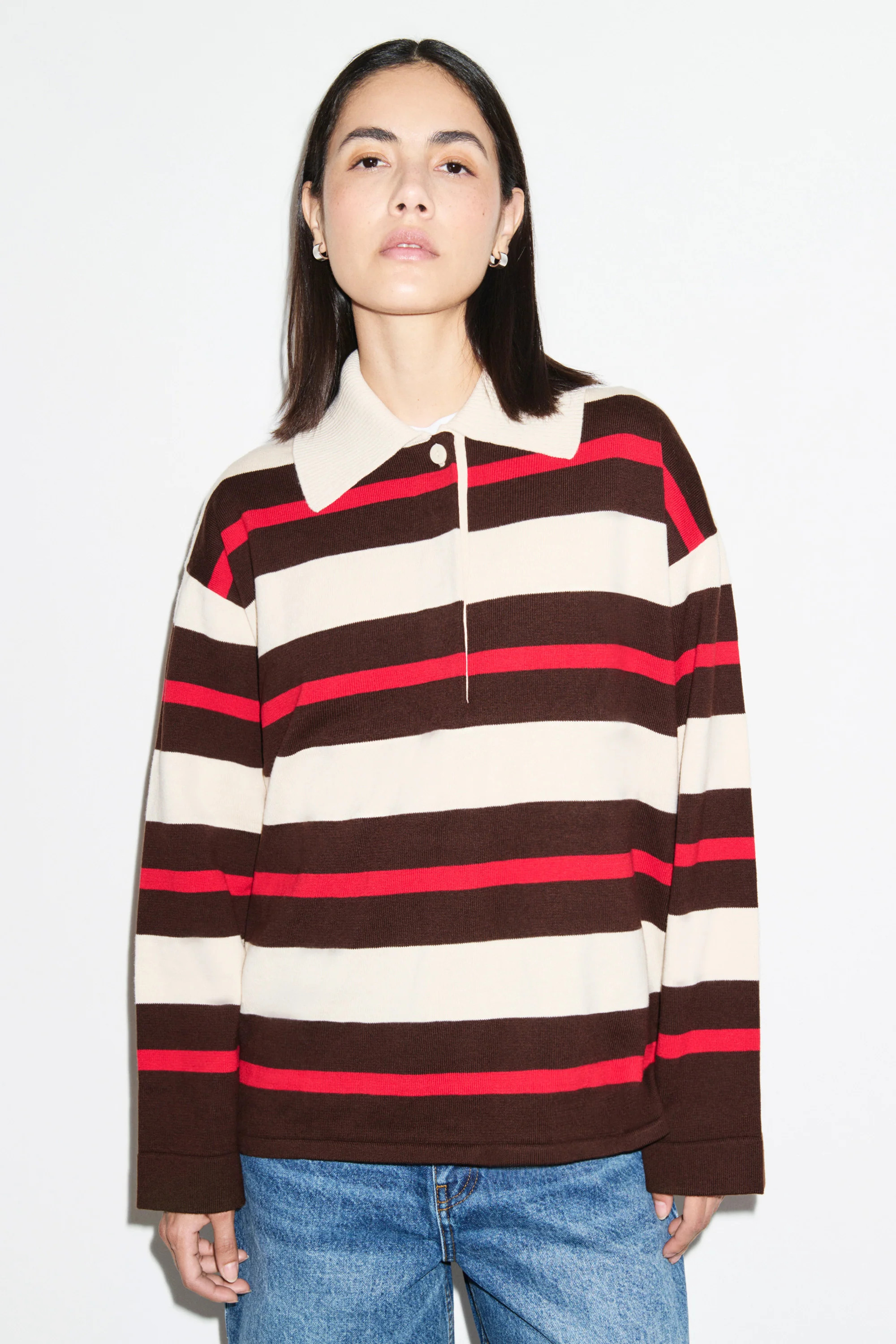 ALIGNE Ester Jumper - Knitted Merino Wool Blend | Red | ALIGNE USA