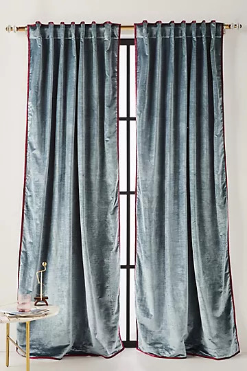 Petra Velvet Curtain | Anthropologie (US)