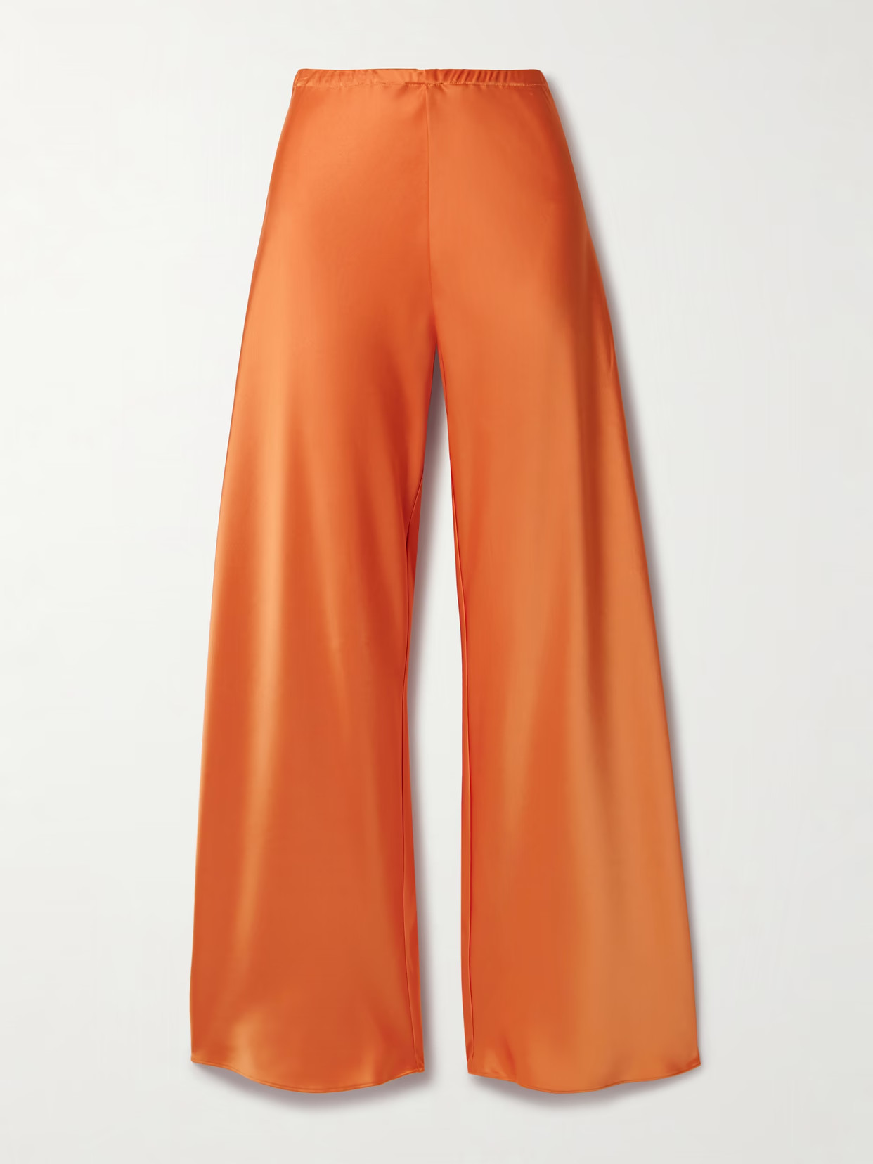 La Ligne - Colby Satin Wide-leg Pants - Orange | NET-A-PORTER (US)