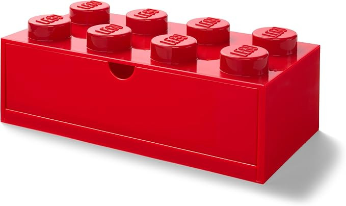 ROOM Copenhagen Lego Storage Brick 8 Desk Drawer, 8-Stud Stackable Tabletop Storage Box, 12.4 x 6... | Amazon (US)