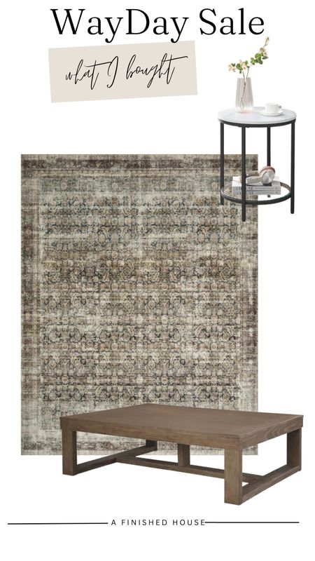 Last day of WayDay sale - what I purchased! These deals are incredible!

Coffee table, area rug, small accent table, marble top table, Wayfair sale 

#LTKsalealert #LTKhome #LTKFind