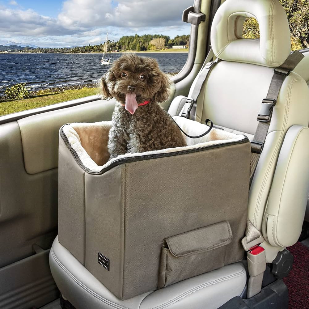 Petsfit Dog Booster Car Seat for Small Dogs, Dog Car Seat with Safety Leash, Suitable for Cars, T... | Amazon (US)