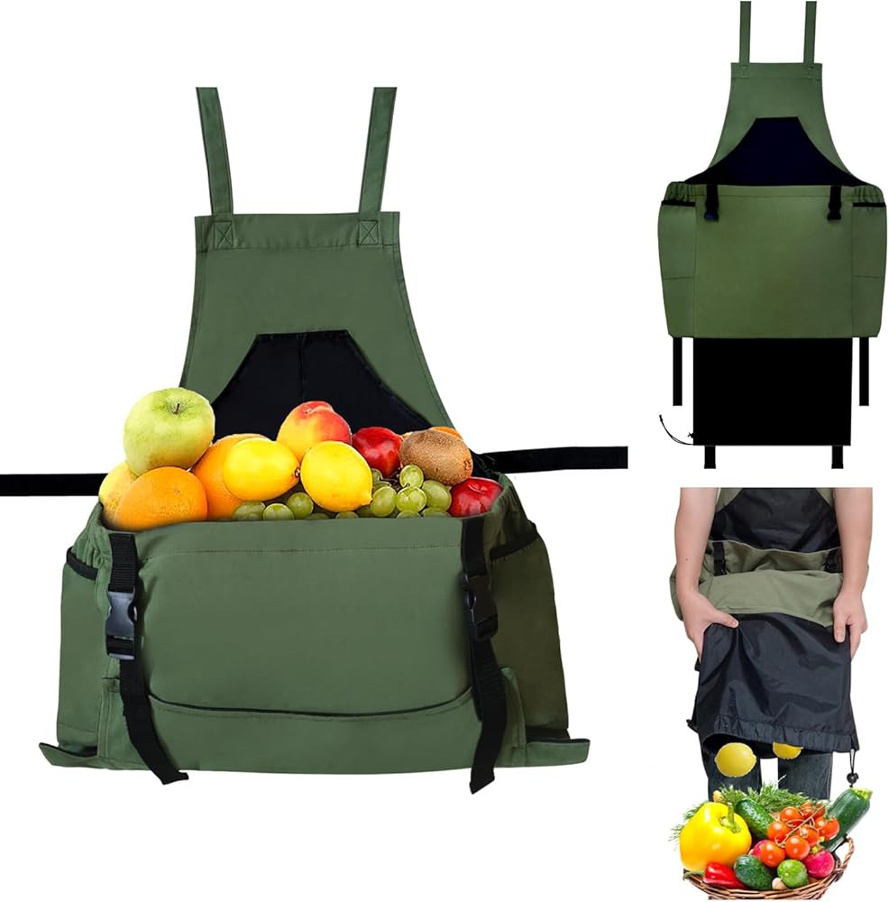 Gardening Apron, Harvest Apron Gardening Gifts for Men Gardening Apron with Pockets for Women, Gr... | Amazon (US)