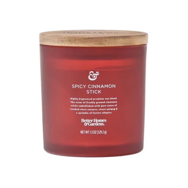 Better Homes & Gardens Spicy Cinnamon Stick 12 oz Scented 2-Wick Candle | Walmart (US)