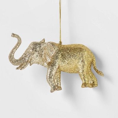Glitter Safari Jungle Elephant Christmas Tree Ornament - Wondershop™ | Target