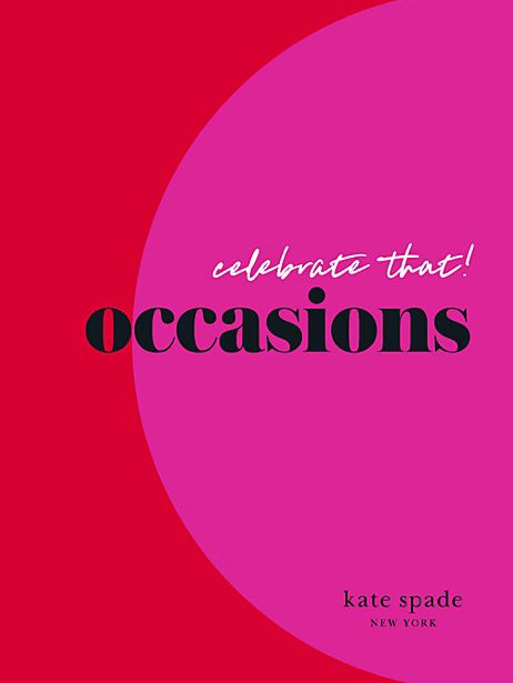 Kate Spade Celebrate That! Occasions Book, White | Kate Spade (US)