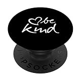 Be very Kind - Kind Love Heart White Black Color Pop Sockets PopSockets Swappable PopGrip | Amazon (US)