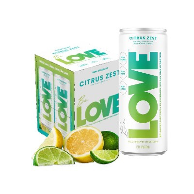 Be Love Berry Citrus Zest Water - 4pk/12 fl oz | Target