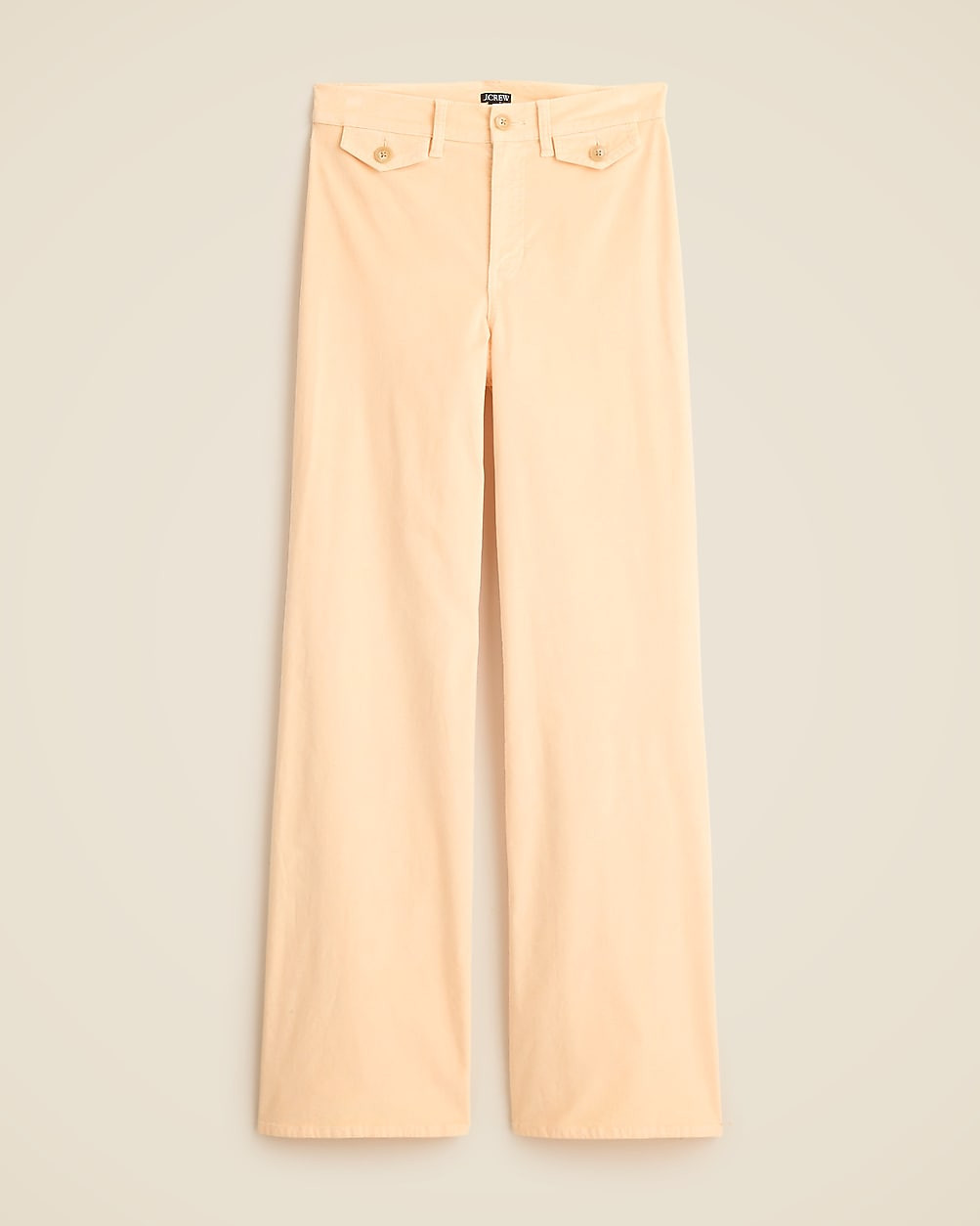 Wide-leg trouser in washed velvet | J. Crew US