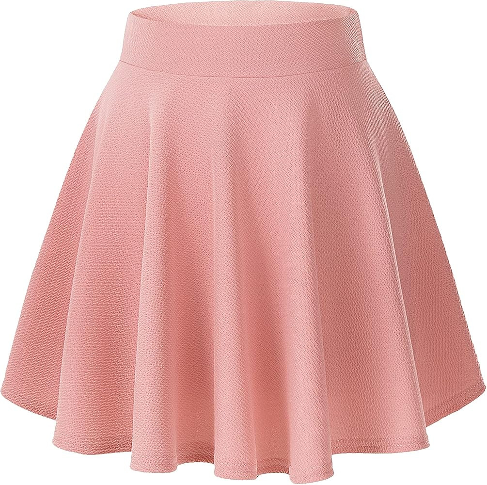 Urban CoCo Women's Basic Versatile Stretchy Flared Casual Mini Skater Skirt | Amazon (US)
