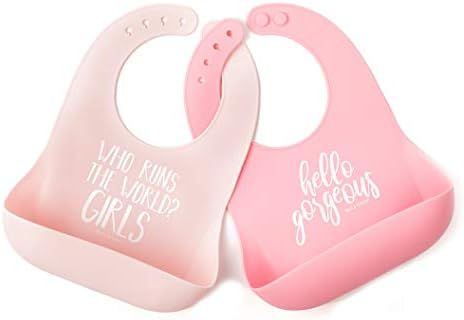 Bella Tunno Wonder Bib 2pk - Adjustable Silicone Baby Bibs for Girls & Boys, Durable and Waterpro... | Amazon (US)