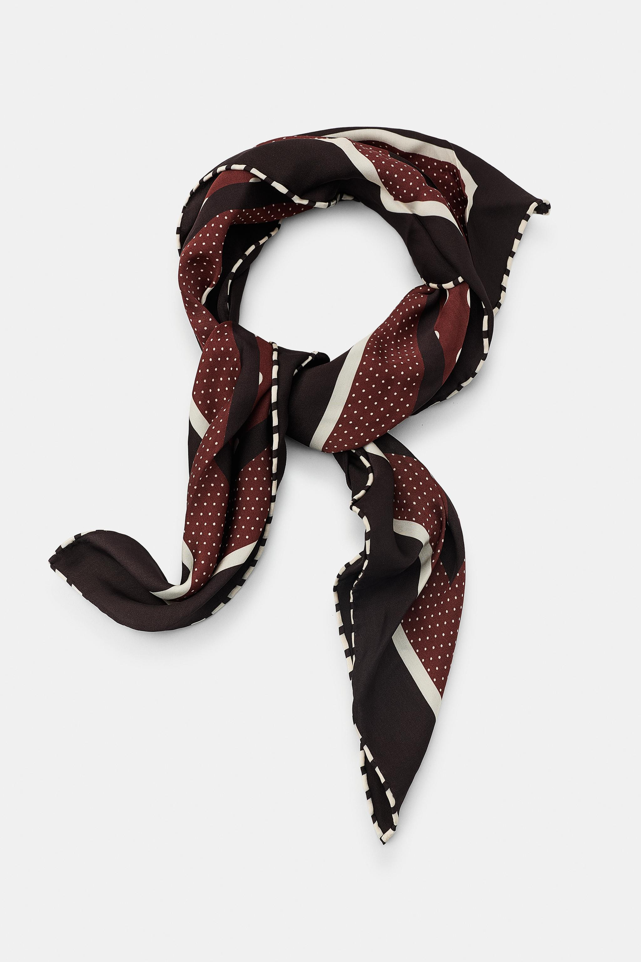 100% VISCOSE POLKA DOT SCARF | Zara UK