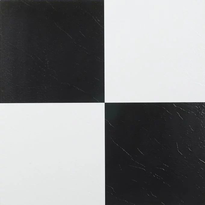 Achim Nexus 12"x12" 1.2mm Peel & Stick Vinyl Floor Tiles 20 Tiles/20 Sq. Ft. Black & White | Walmart (US)