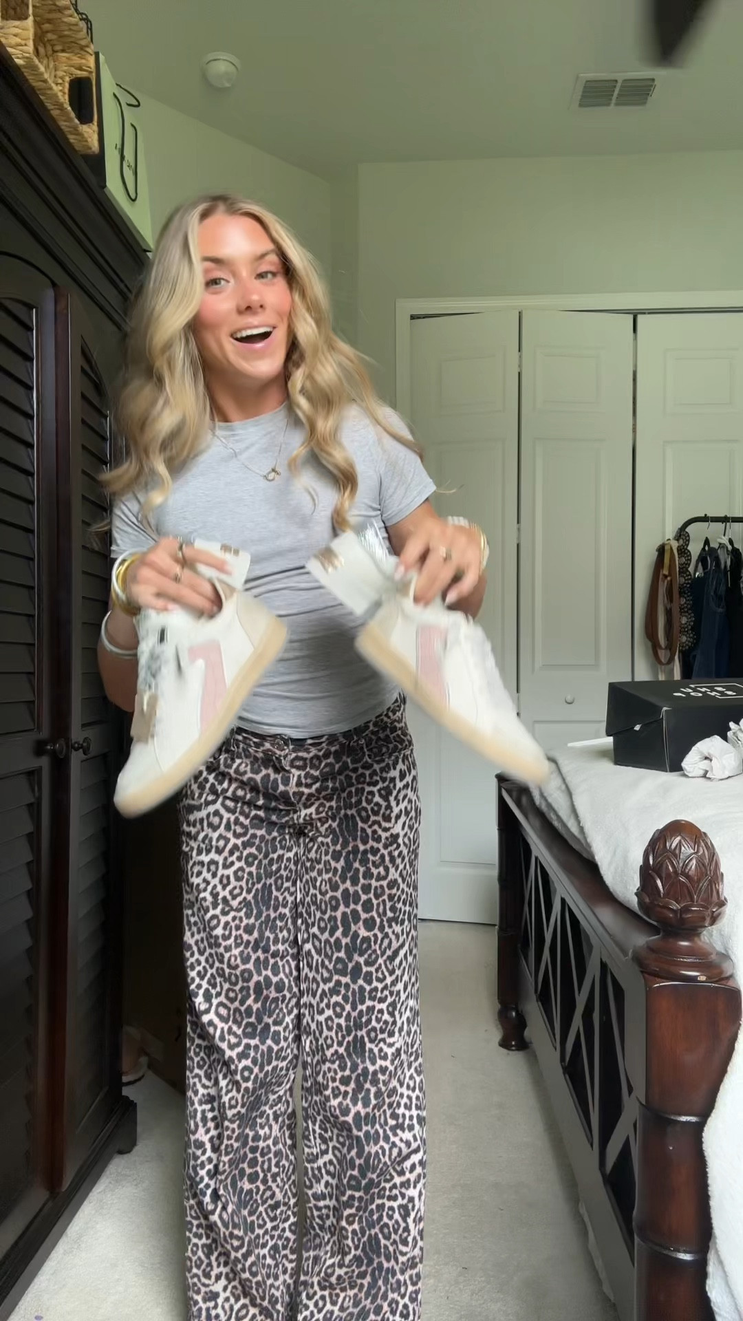Shu shop sneaker haul use code SLOANE20! (Can’t link Shu shop but feel free to message me on Insta if you have questions or need link) PacSun Casey Leopard Low Rise Baggy Jeans  Scoop Women's Stretch Cotton Fitted Baby Tee with Short Sleeves, Sizes XS. Skims dupe. Baby tees are still basics; wardrobe foundations that are open to any styling interpretation you see fit. Lean into the Y2K aesthetic and pair Scoop’s Fitted Baby Tee in stretch cotton with cargo trousers or take the quiet luxury approach with some chic suiting and heels. @walmartfashion #walmart #walmartfashion #walmartfinds 

#LTKFindsUnder100 #LTKShoeCrush #LTKVideo