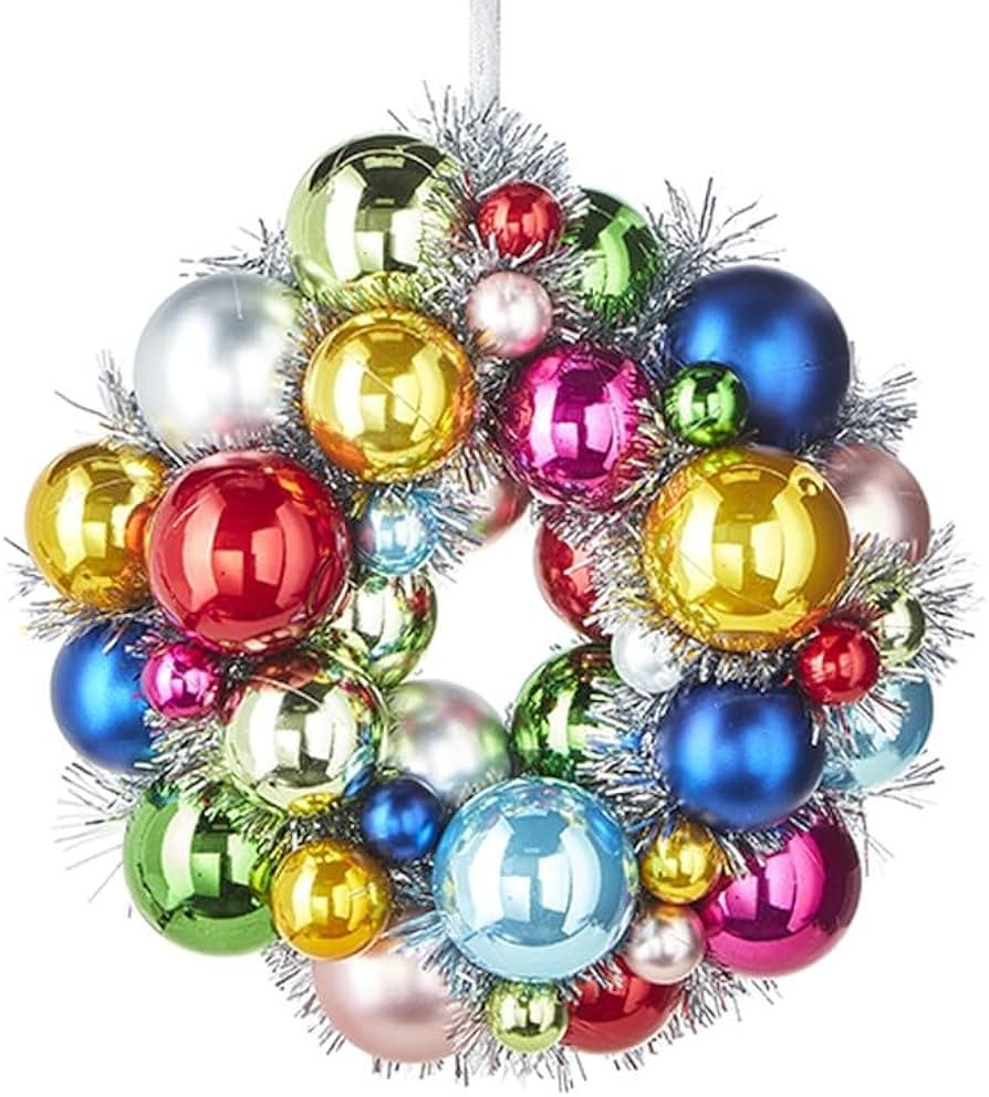 RAZ Imports 2022 Collected Christmas 11" Ball Wreath Ornament | Amazon (US)