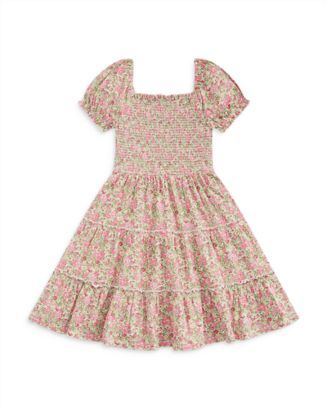 Girls' Floral Smocked Cotton Jersey Dress - Little Kid, Big Kid | Bloomingdale's (US)