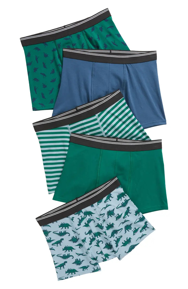 Nordstrom Kids' Assorted 5-Pack Boxer Briefs | Nordstrom | Nordstrom