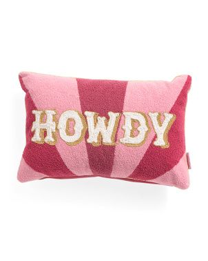 12x18 Howdy Oblong Pillow | Throw Pillows | Marshalls | Marshalls