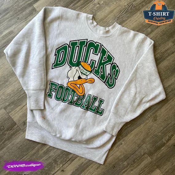 Vintage NCAA Oregon Ducks Football Sweatshirt Oregon Ducks - Etsy | Etsy (US)