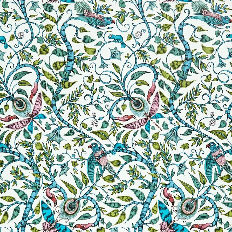 Emma J Shipley Animalia Rousseau Wallpaper Jungle W0104/03 | Amazon (US)